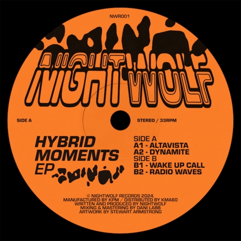 ( NWR 001 ) NIGHTWOLF - Hybrid Moments EP ( 12" ) Nightwolf Records